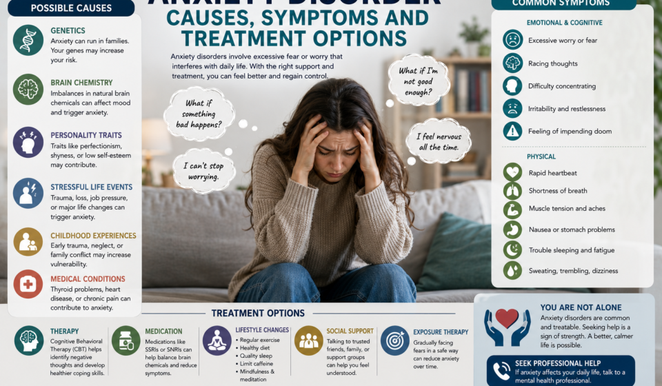 Anxiety Disorder Causes Symptoms and Treatment Options