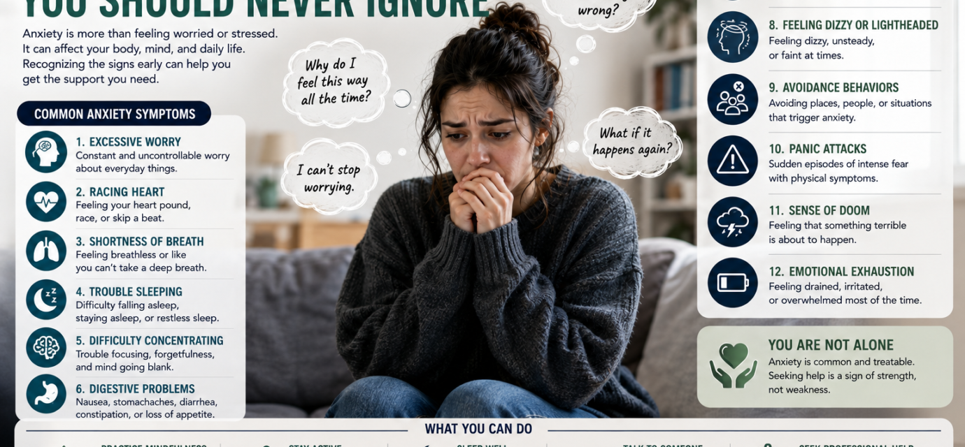 Anxiety Symptoms You Should Never Ignore