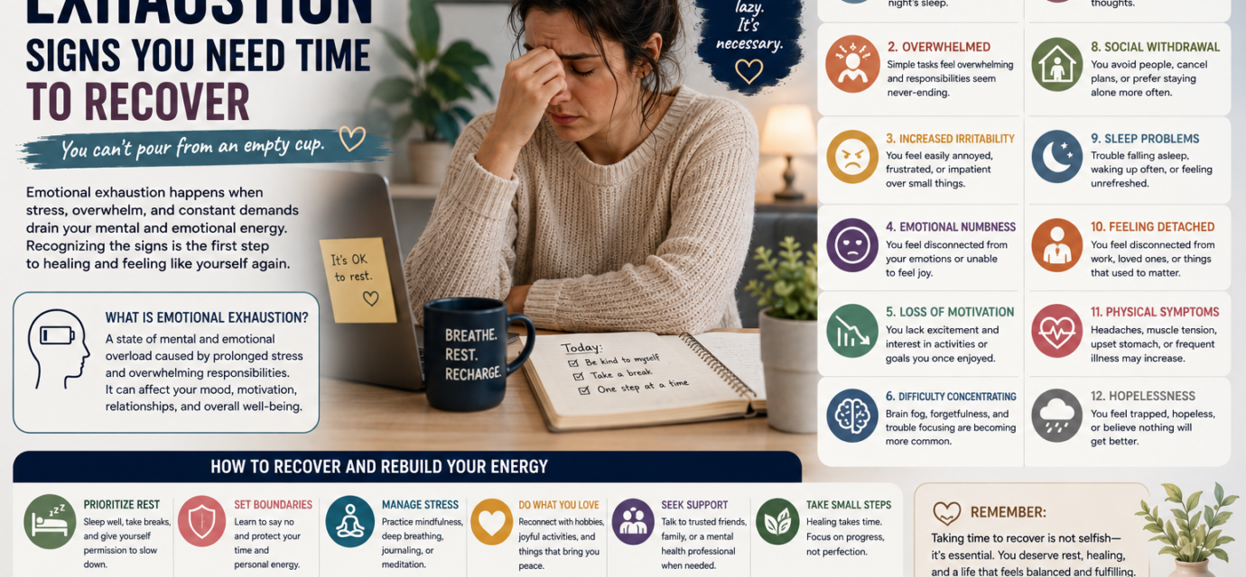 Emotional Exhaustion Signs You Need Time to Recover
