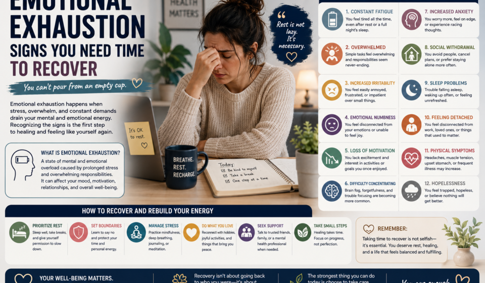 Emotional Exhaustion Signs You Need Time to Recover
