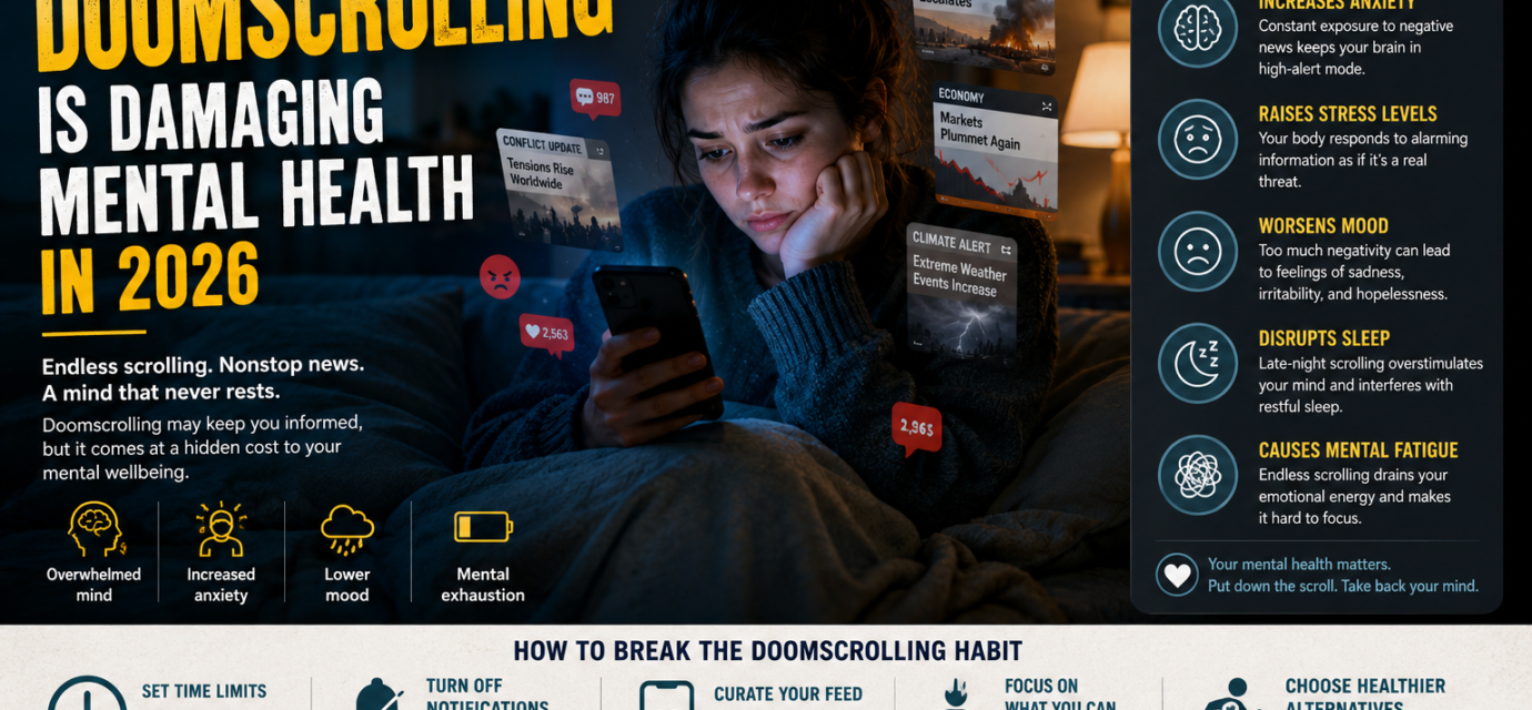 How Doomscrolling Is Damaging Mental Health in 2026